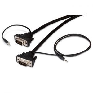 Ultra Flexible Male to Male VGA + 3.5mm Stereo Plug (25')