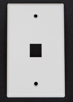 Media Wallplate 1 cavity for CAT5 insert