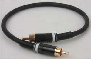 Microphone Patch Cable RCA plug to RCA plug 1 ft