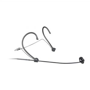 10mm uni-directional headworn microphone with 3.5mm screw-lock plug