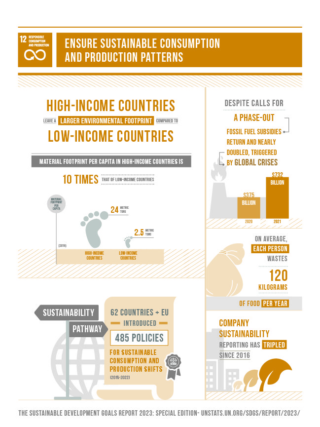 Sustainable consumption chart